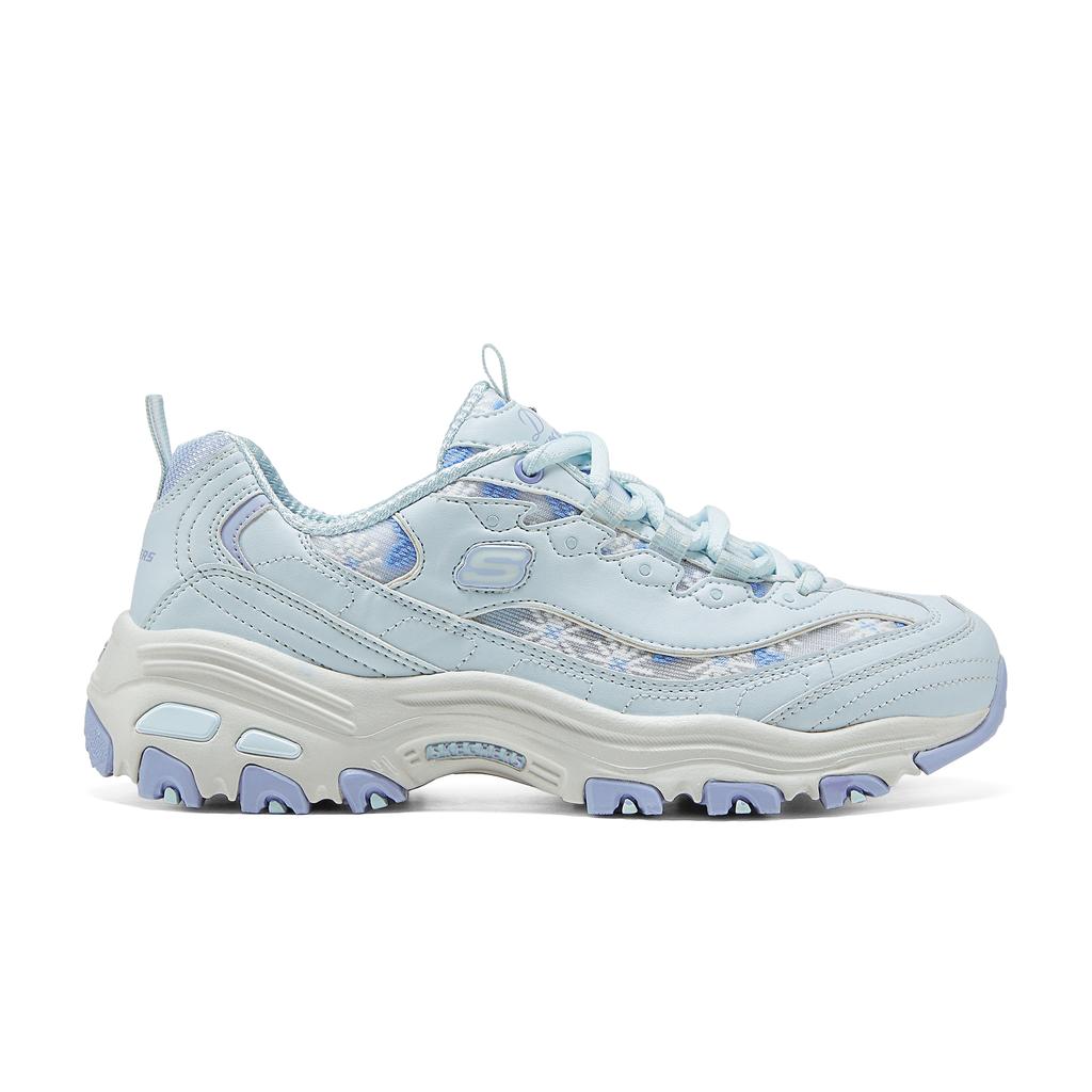 Skechers DLites 1.0 Comfortable Versatile Fashion Low-Top Dad Shoes Women sneaker Light-Blue 150552-LTBL