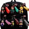 Anime Figure Demon Slayer Keychain Car Keychain Cartoon Backpack Pendant Handmade Backpack Pendant Kids Birthday Christmas Gifts