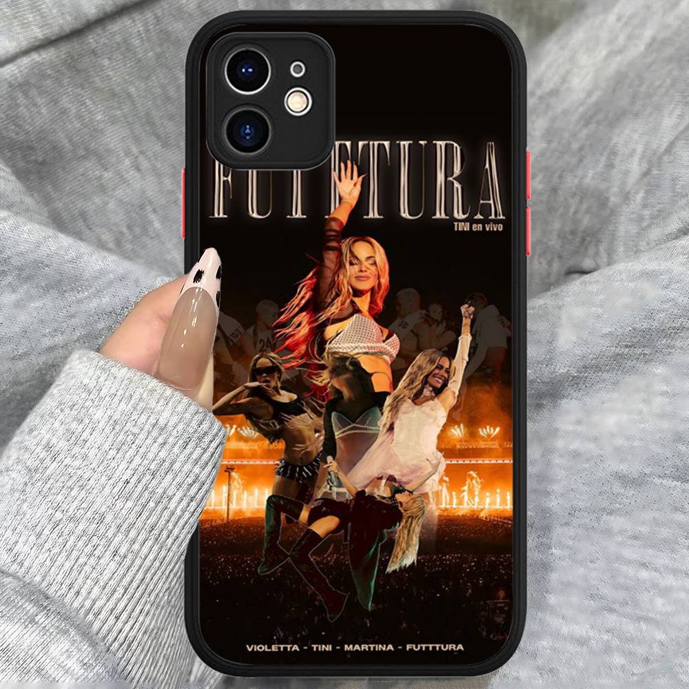 Singer T-TINI M-Martina Stoessel Phone Case For IPhone 16 15 14 13 12 11 Pro Max Plus X XS MAX Black Matte Phone Fundas