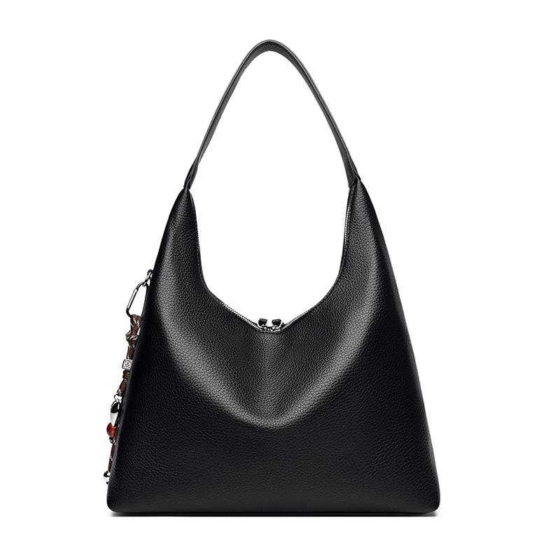 Large Capacity Tote Bag Vintage Shoulder Underarm Bag