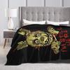 At Freddys Springtrap Blankets Fleece  Winter FNAF Game Breathable Warm Throw Blankets for Home Bedroom Bedspread