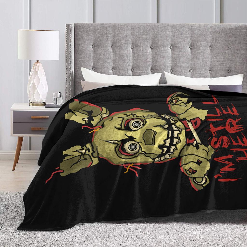 At Freddys Springtrap Blankets Fleece Winter FNAF Game Breathable Warm Throw Blankets for Home Bedroom Bedspread