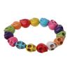 Tibetan Prayer Multi Color Skull Beads Handmade Stretch Bracelet Fashion Jewelry