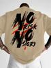Men's Streetwear Pattern T-shirt - Bold Letter Printed Loose Casual T-shirt, Vibrant Summer Short sleeved Pure Cotton T-shirt St