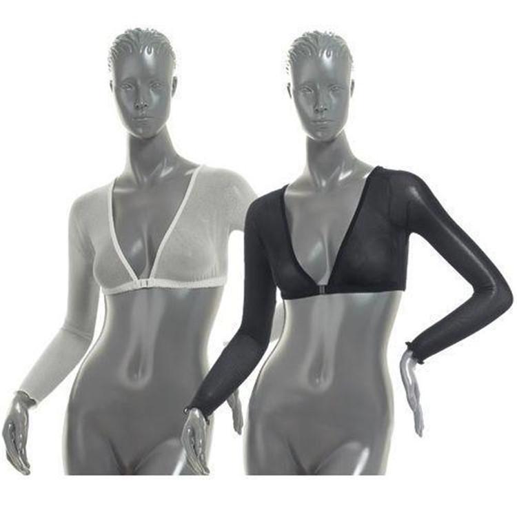 Transparenter, kurzer Cardigan aus Netzstoff mit langen Ärmeln