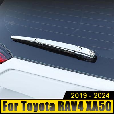 Toyota RAV4 XA50 2019 2020 2021 2022 2023 2024 ABS Anglies Automobilio Galinio Valytuvo Dangtelis Automobilio Galinio Lango Valytuvų Apsaugos Apdailos Korpusas