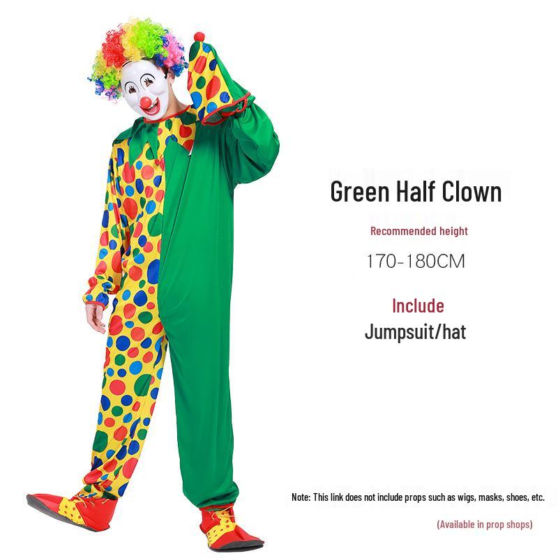 Halloween Adult Clown Costumes for Men & Women - Circus & Festival Performance Outfits