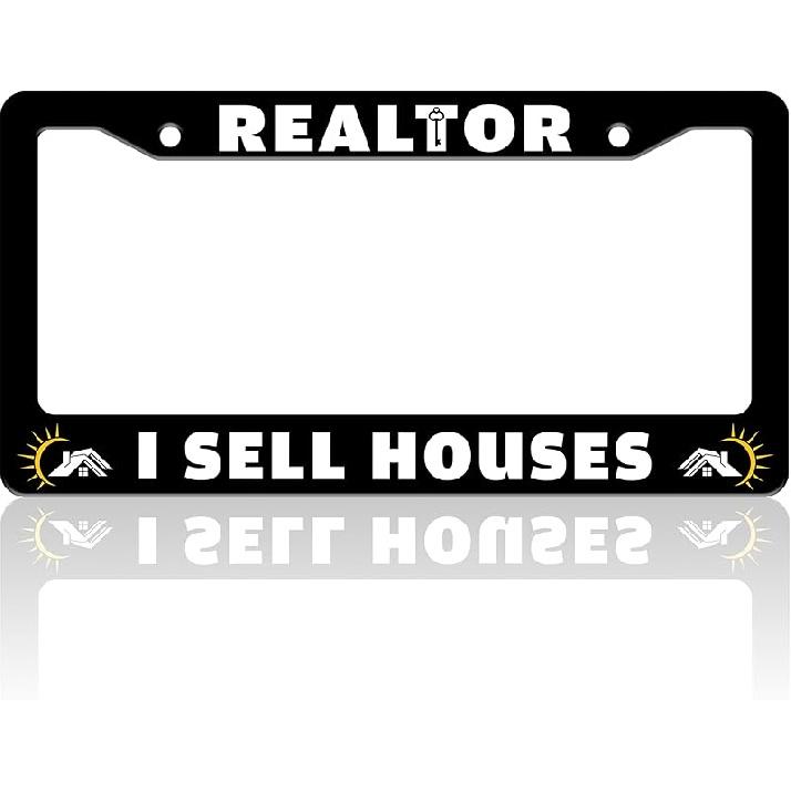 Beautiful Colorful Butterfly License Plate Frame Funny Watercolor License Plate Holder For Front Or Rear Car Tags Stainless Steel Car Decoration With