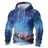 Herren Langarm Freizeit Flanell Kapuzensweatshirt
