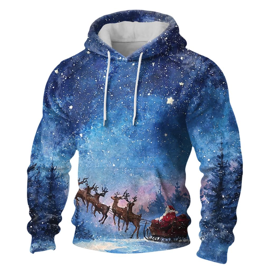 Herren Langarm Freizeit Flanell Kapuzensweatshirt