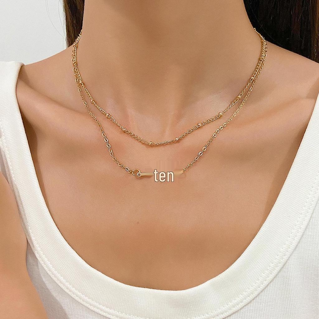 Women's Geometric Diamond Cross Necklace - European & American Punk Hip-Hop Style Choker