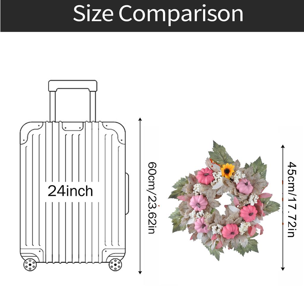 Simulated Flower Wreath Home Door Decoration Flower Wreath Festival Door Decor For Home Party