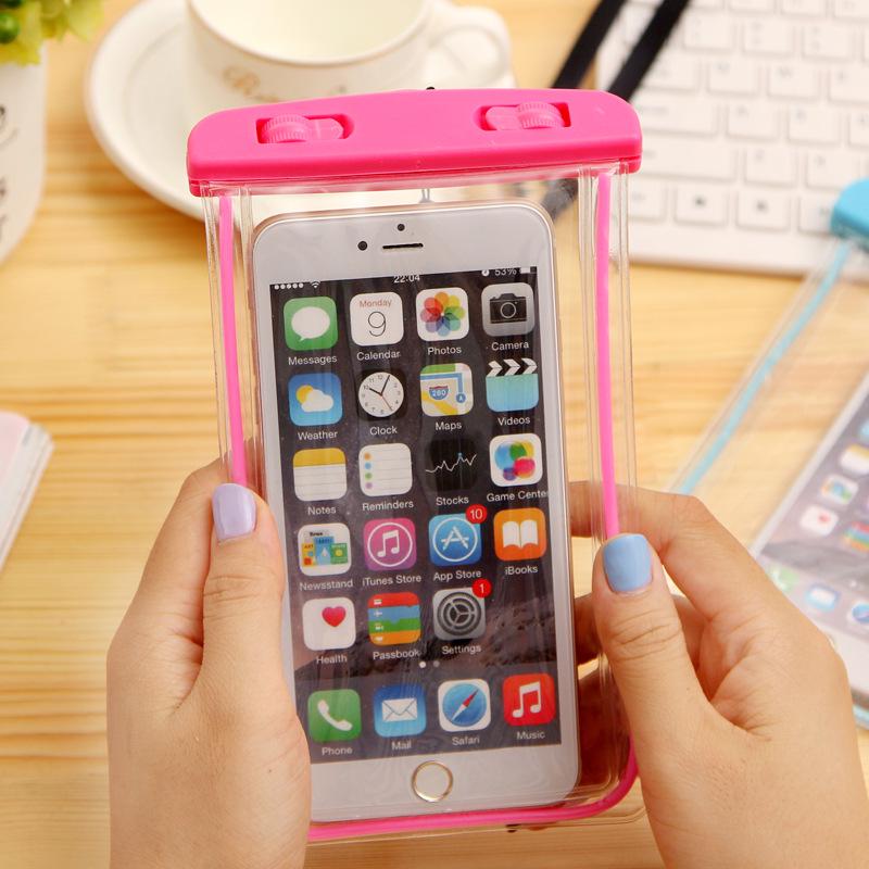 Luminous Waterproof Phone Bag: Fluorescent Case for Swimming and Outdoor Use