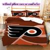 Ice Hockey Logo Pattern Bedding Quilt Set Quilt Cover Pillowcase Home Decoration Birthday Gift (1*duvet cover+ 2*pillowcase, without core)