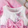Vestiti per bambine 3M-5Y, modelli primaverili e autunnali, abito scialle, abito colorato con collo alto e giacca tinta unita, abito da bambina in due pezzi