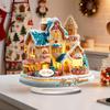 Double Sided Acrylic Ornaments Christmas Theme 2D Ornament, Double-sided Holiday Decoration, Festive Room Decor Stable Base Religious Ornament