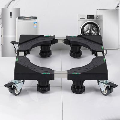 Verstellbarer Kühlschrankständer, stabile Erhöhungshalterung, universeller Waschmaschinen-/Trocknerständer mit 360-Grad-Drehrädern