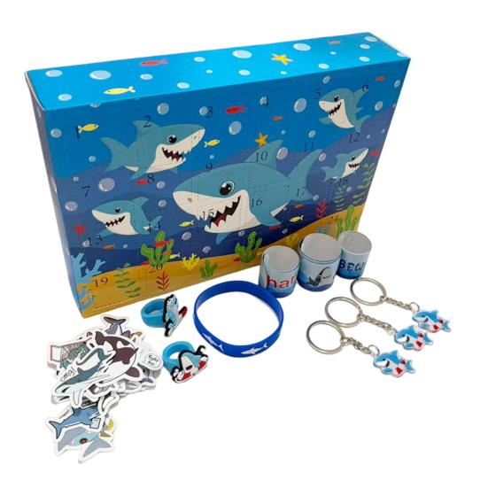 Christmas Advent Calendar 2025 24 Days Shark/Horse Countdown Calendar with 24 Collectible Figures Holiday Gifts
