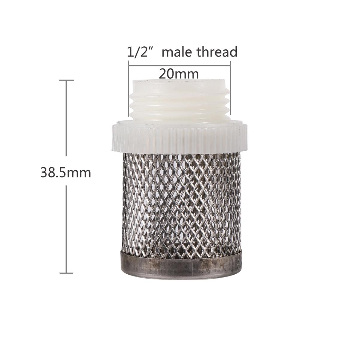 

1/2 Thread Stainless Steel Mesh Hose Micro-filter Kit 4mm-20mm Garden Irrigation Car Wash Aquarium Fish Tank Water Filters 5Pcs