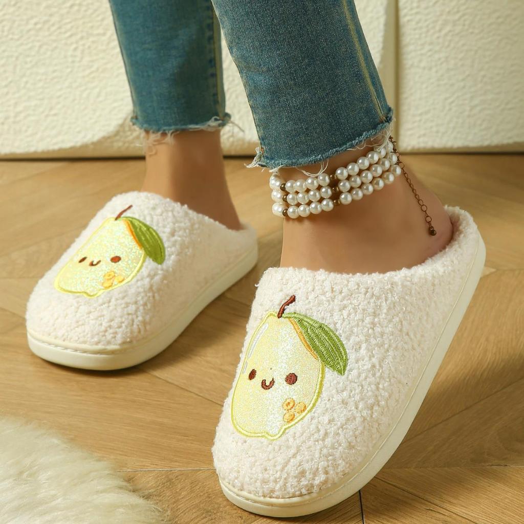 Bekväma Vinterbomullstofflor för Par - Mjuka, Förtjockade, Halkfria Sulor