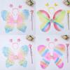 3pcs/set Princess Costume Fairy Wings Sets Dressing Up Party Props Dress-Up Wings DIY Halloween Decorations Angel Wings Girls