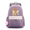Zaino in Tela Stampata Orsetto 26 Lettere dell'Alfabeto Inglese Cartella Scolastica Zaino Kawaii per Ragazza Zaino per Libri Borsa Scolastica Studente Regalo Teen