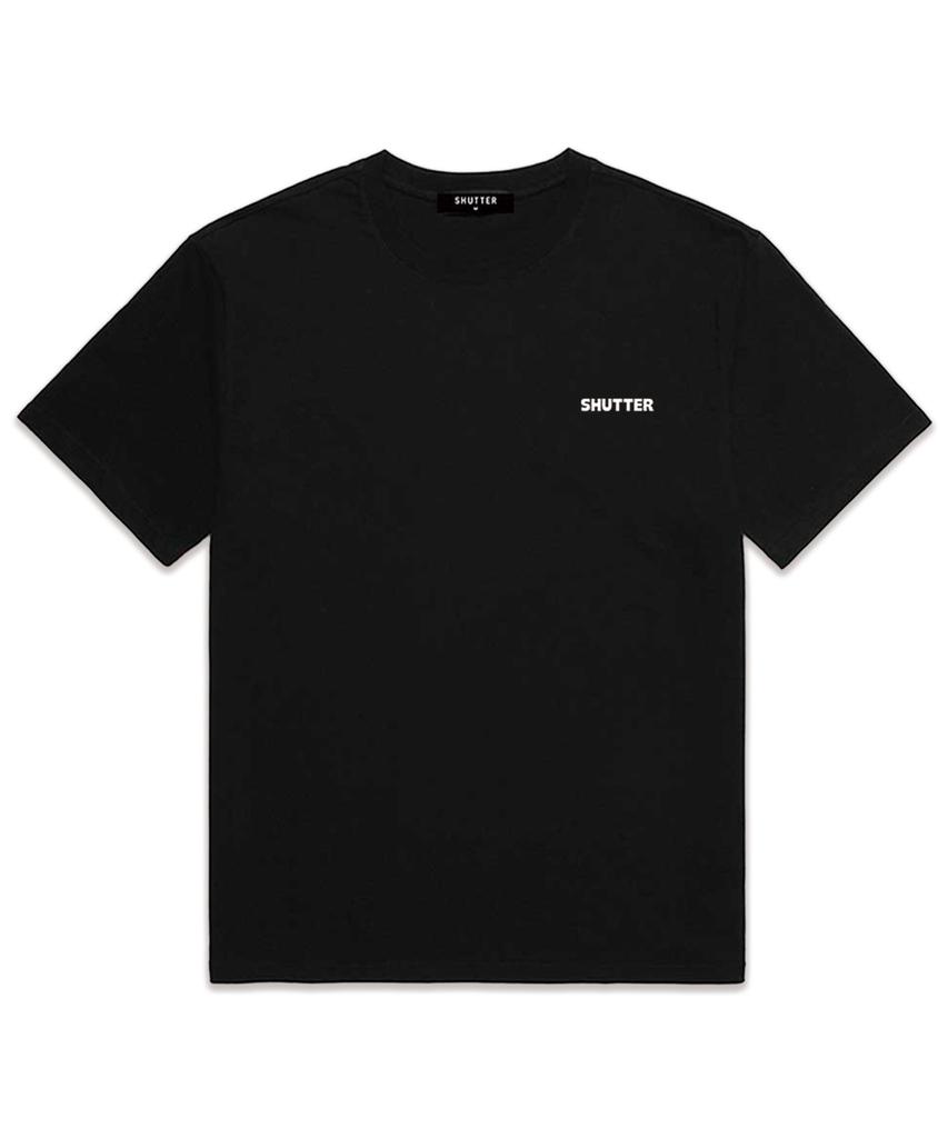 SHIRTER Bellis Logo Oversized Short Sleeve T-Shirt (Ss019) Black