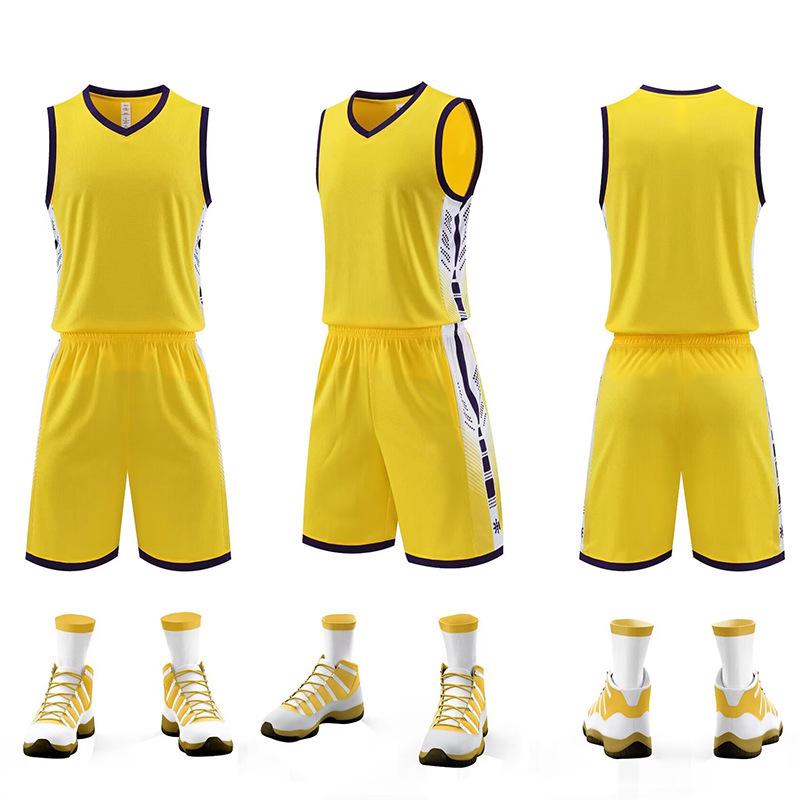 Conjunto de Uniforme de Basquete Masculino para Competição Universitária - Uniforme de Treino Esportivo de Verão
