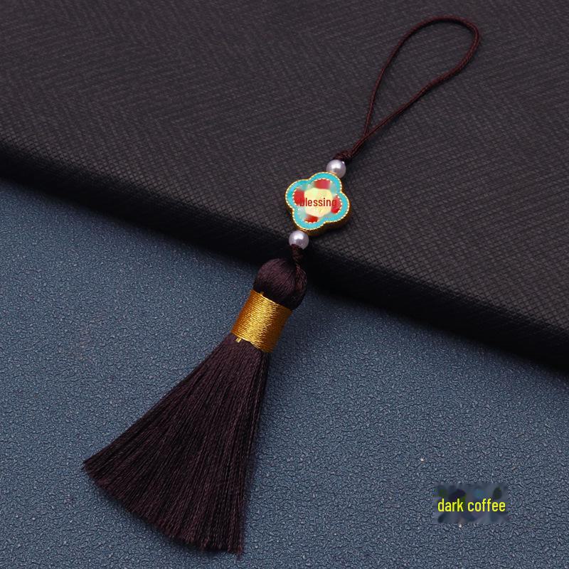 5,5 cm Legierung Quaste USB-Stick & Handykette Lesezeichen im antiken Stil