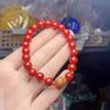 Medium Crystal Bead & Gold Coin Bracelet: Simple, Versatile, Fashionable, Exquisite, Unisex.
