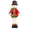 Snowman Stretchable Leg Christmas Doll Bear Santa Claus Stretch Doll Knitted Christmas Doll  Desk
