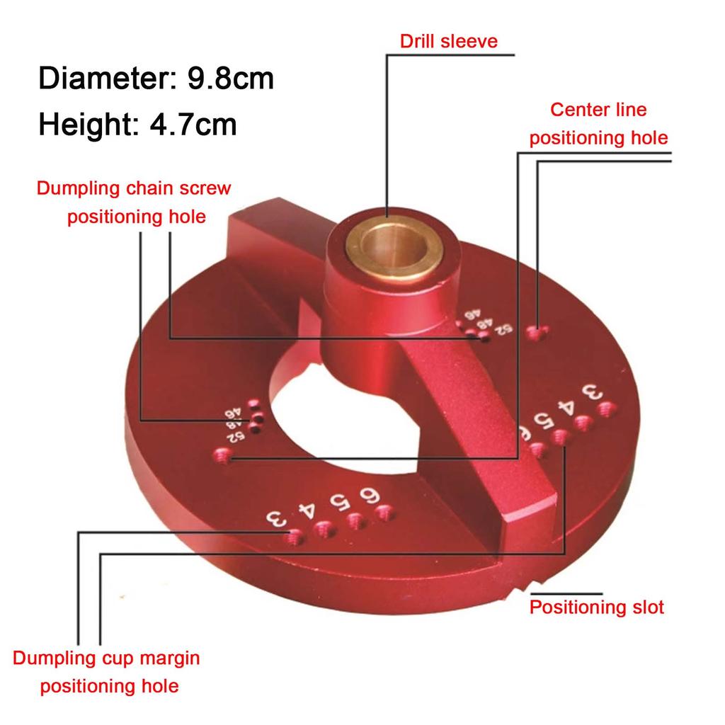 Multifunctional 35mm Hinge Punch Locator, Woodworking Center Line Vertical Punch Door Carpentry Hinge Router Table Punching Jig