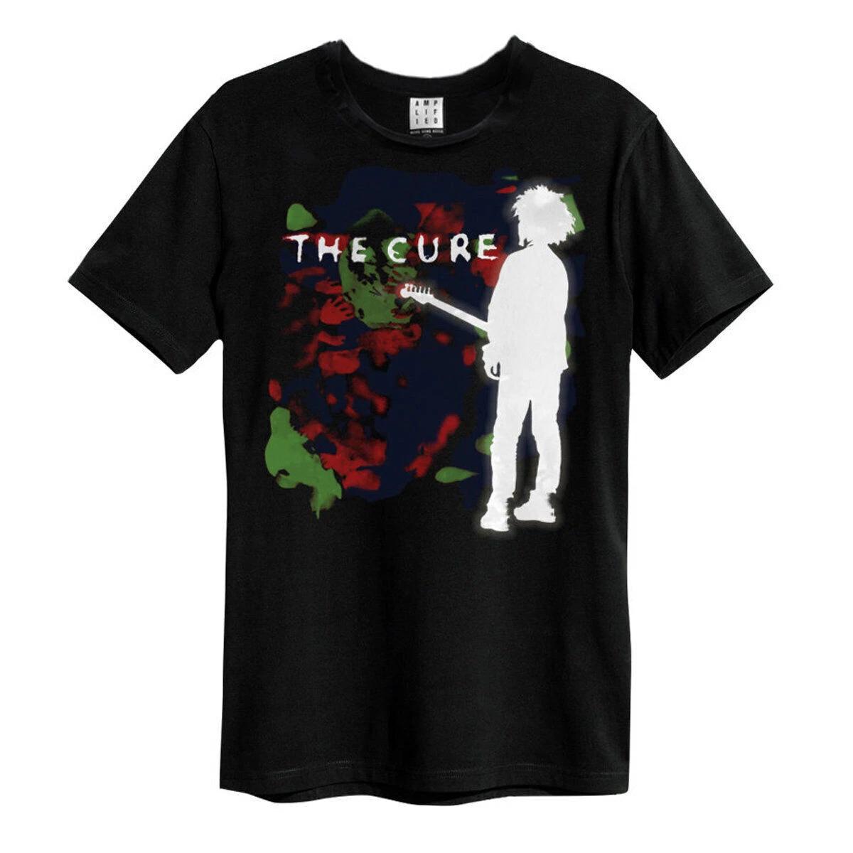 

Amplified The Cure Boys Don t Cry Colour Splash Mens Black 100% Cotton T-shirt Mens Tees Top The Cure Tee 4XL
