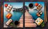 2x GLASS PROTECTIVE PLATE FOR STOVE 40x52 LANDSCAPE