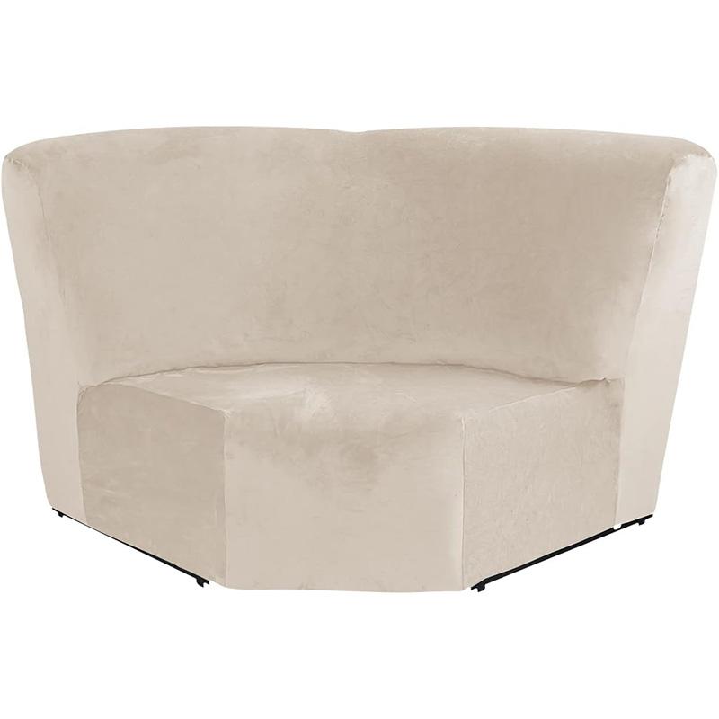 L-Form Samt Ecksofa Abdeckung Möbel Schutzbezug für Modul-Sofa mit Liegefunktion Zusätzlicher Sitz