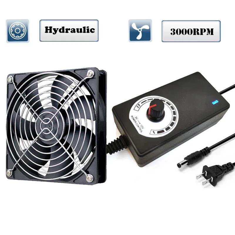 12cm High Speed DC 12V 220V Btc Mining Machine Chassis Exhaust Fan 120MM Violent Server Cooling Fan