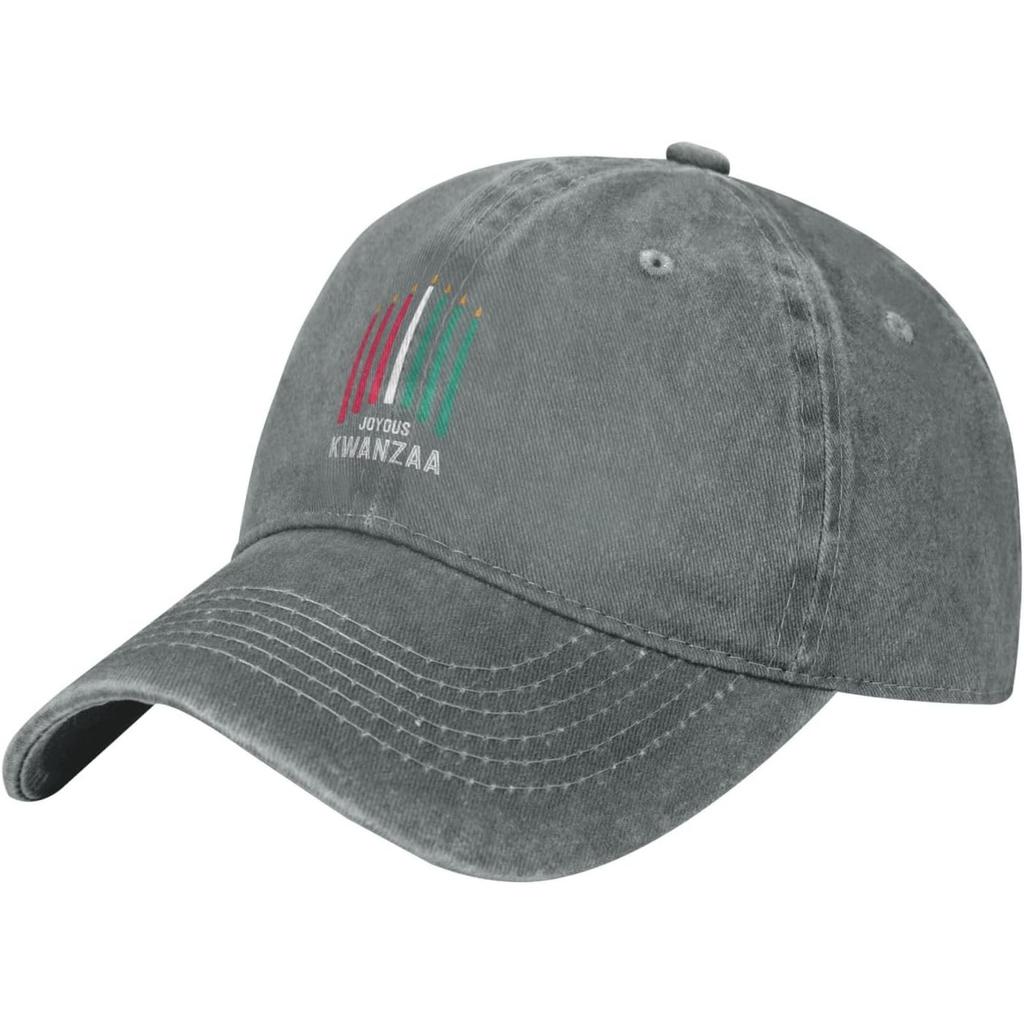 Kwanzaa Celebration Washed Baseball Cap Unisex Cotton Dad Hat Adjustable Outdoor Sun Hat