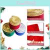 Luxurious Green Red Blue Plush Christmas Ribbon For Elegant Holiday Decor Gifts