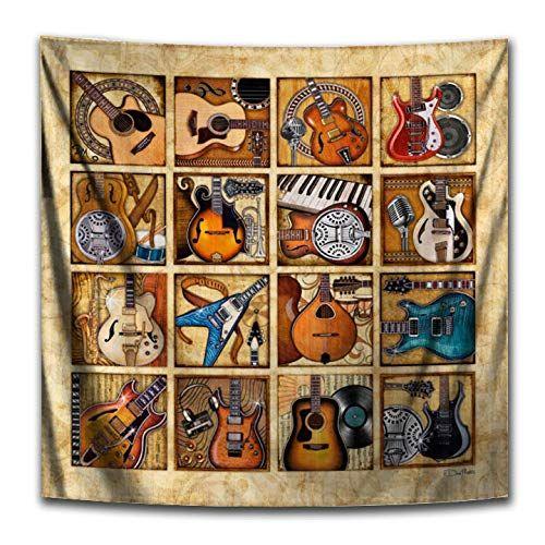 Tapestry Guitar Squares by Dan Morris 75x100 чёрный