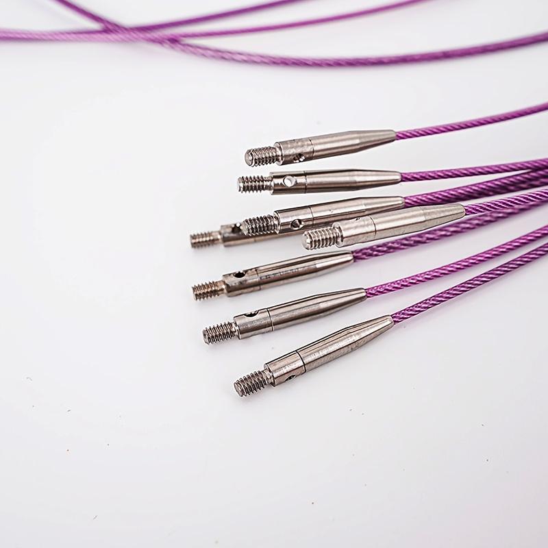 1PC Stainless Steel Disassembly Accessory Rope Rotating Needle Weaving Tool DIY Nylon Detachable Circular Needle Multi-functional