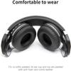 Bluedio T2 Plus Turbine Wireless Bluetooth Headphones with Mic/Micro SD Card Slot/FM Radio (Black)