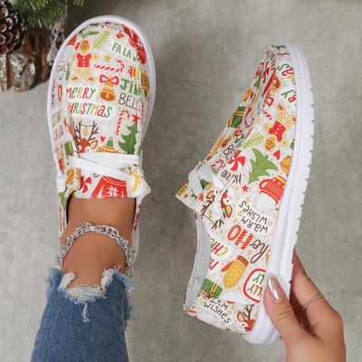 Weihnachten große Größe Freizeitschuhe Herbst und Winter neue Plateau Farbe Schnür-Freizeitschuhe