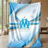 Olympique Lyonnais FC Soft Flannel Fleece Blanket Lightweight Cozy Warm Throw Blanket For Sofa Bed Home Decor