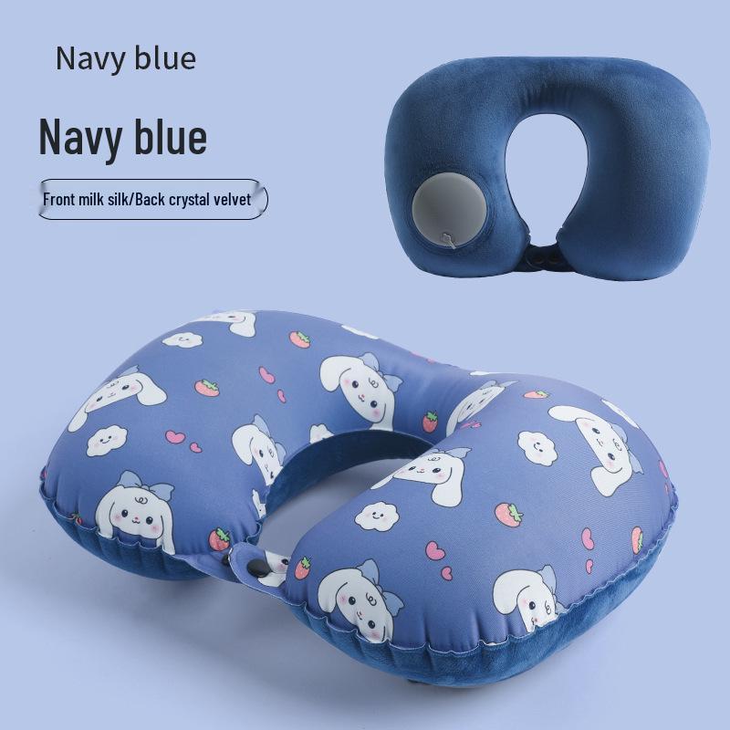 Nadmuchiwana poduszka pod szyję w kształcie litery U do podróży na świeżym powietrzu
