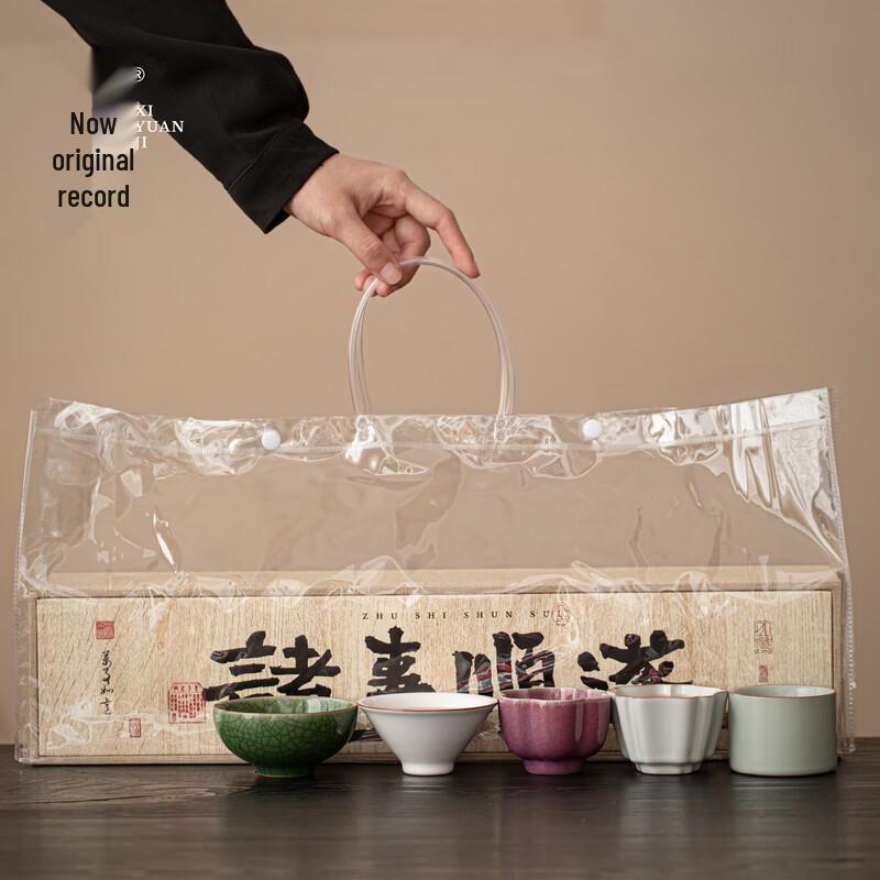 Xi Yuan Ji Five Famous Kilns Master Teacup Gift Set