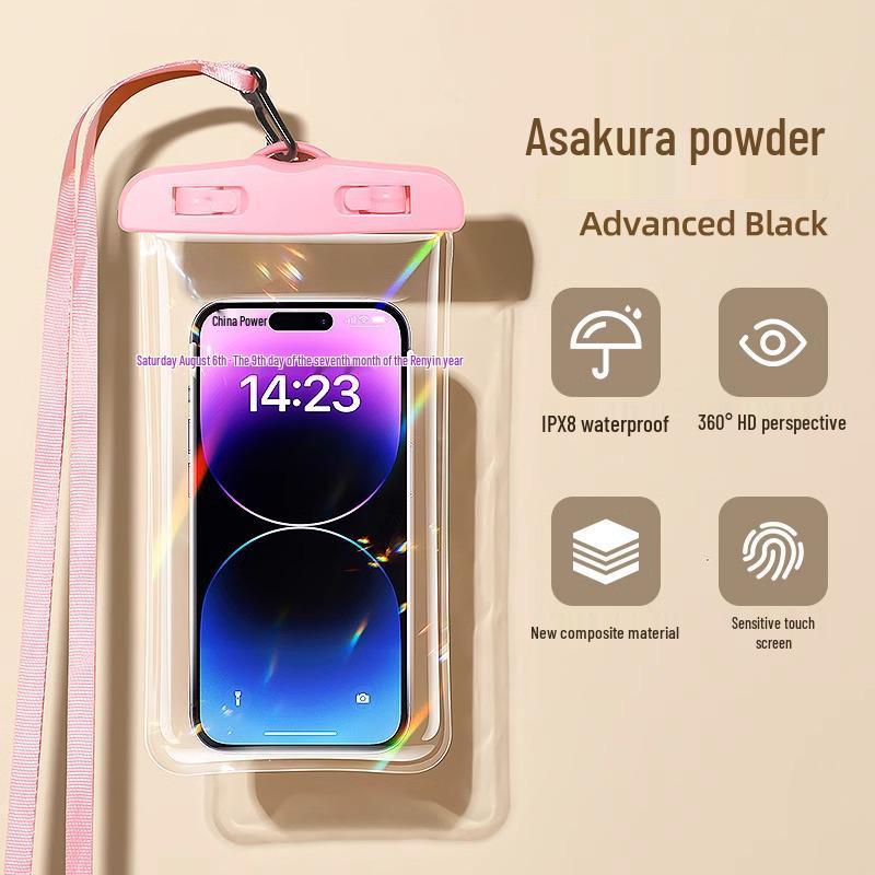 Triple-Sealed HD Touchscreen Waterproof Phone Pouch for Swimming and Hot Springs