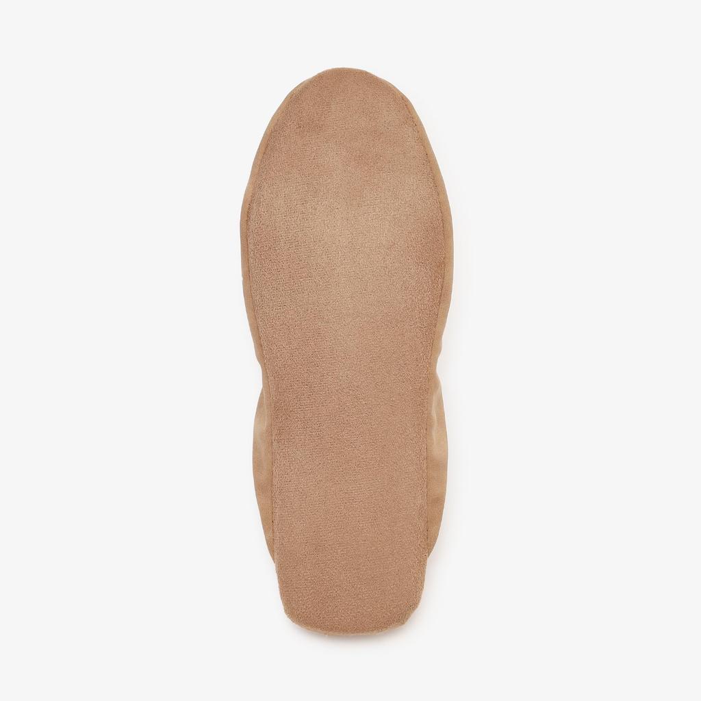 Afternoon Tea Living Shoes JE98 Simple Synthetic Leather Room Beige Slippers/Room Shoes,