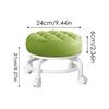 360° drehbarer Kinder-Seilzug-Hocker, niedriger Hocker, runder drehbarer Hocker, Drehhocker, Haushalts-kleiner runder Hocker, rollender Leder-Rundsitz