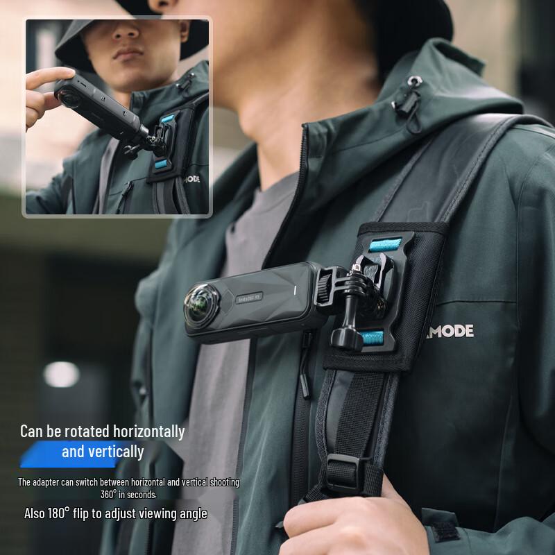 SUREWO Insta360 Action Camera Backpack Clip Mount