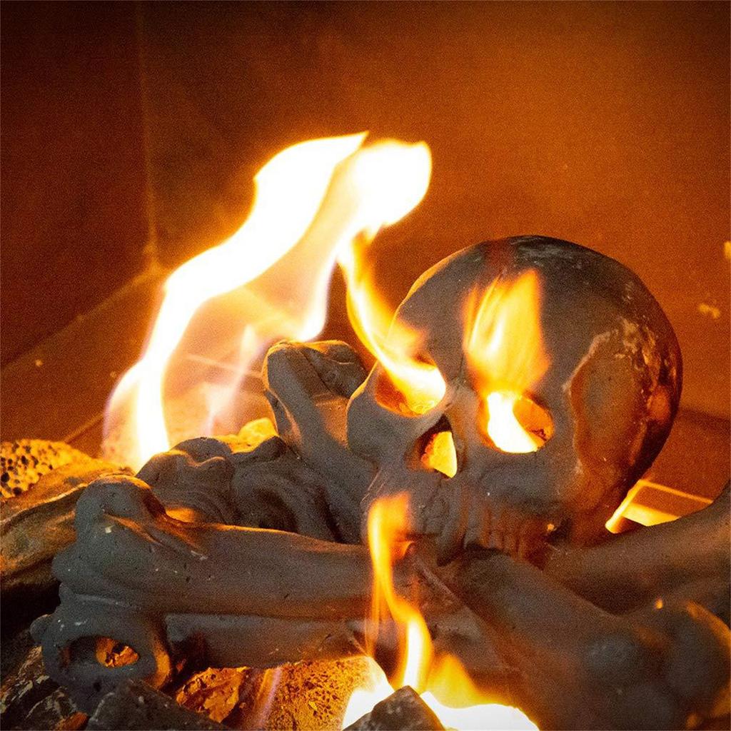 Accessoires de décoration de fête d'Halloween, artisanat en céramique, fours, décorations de boules de feu en céramique